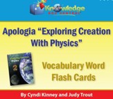 Apologia Exploring Creation With Physics Vocabulary Word Flash Cards - PDF Download [Download]