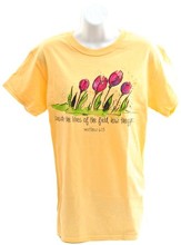 Consider the Lillies Of the Field Shirt, Yellow, Large