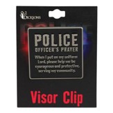 Police Officer's Prayer Visor Clip