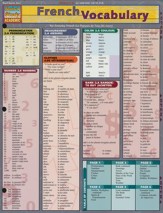 French Vocabulary, QuickStudy ®  Chart
