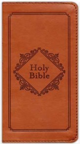 KJV Compact Bible, Promise Edition--soft leather-look, brown
