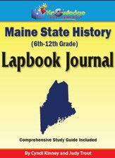 Maine State History Lapbook Journal - PDF Download [Download]