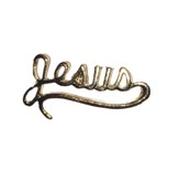 Jesus Lapel Pin, Gold Plated