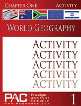 PAC World Geography Chapter 1,  Activities