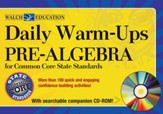 Daily Warm-Ups Pre-Algebra for  Common Core State Standards - PDF Download [Download]