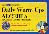 Daily Warm-Ups Algebra for Common  Core State Standards - PDF Download [Download]