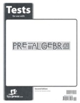 BJU Press Pre-Algebra Grade 8 Tests Packet (Second Edition)