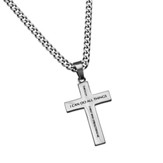 Christ My Strength Truth Cross Necklace