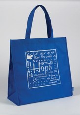 Hope Tote Bag, blue