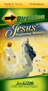 Youth 2: Jesus' Beginning Ministry Direction Student Handouts