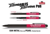 Xtendable Pen, with iTouch Stylus, Red Pearl