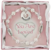You Are Loved, Daughter Stretch Bracelet