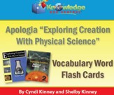 Apologia Exploring Creation With Physical Science (1st & 2nd Editions) Vocabulary Word Flash Cards (Printed)