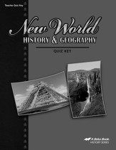 Abeka New World History & Geography Quizzes Key
