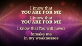 You Are For Me - Lyric Video SD [Music Download]
