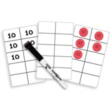 Write-on/Wipe-Off Ten Frame Cards