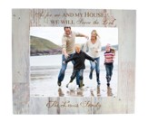 Personalized, 8x10 Photo Frame, As For Me and My House, White