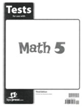 BJU Press Math Grade 5 Test Pack, Third Edition
