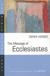 The Message of Ecclesiates: The Bible Speaks Today [BST]