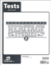 BJU Press Heritage Studies 2 Tests  (3rd Edition)