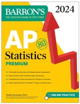 AP Statistics Premium, 2024: 9  Practice Tests + Comprehensive Review + Online Practice