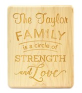 Personalized, Maple Plaque, Family, Large