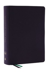 NKJV Evangelical Study Bible,  Comfort Print--genuine leather, black (indexed)