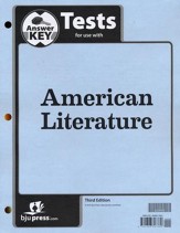 BJU Press American Literature Grade 11, Tests Answer Key (Third Edition)