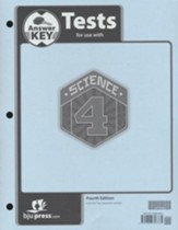 BJU Press Science 4 Tests Answer Key (4th Edition)