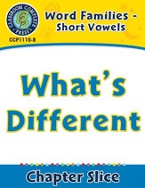 Word Families - Short Vowels: What's Different - PDF Download [Download]