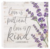 Love Is Patient, Love Is Kind, Block Sign, Small