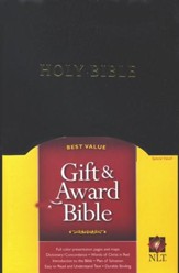 NLT Gift and Award Bible, Imitation Leather, Black