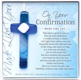 For Your Confirmation Cross Ornament, Blue