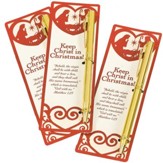 Keep Christ in Christmas Bookmark and Pen Set, Pack of 12