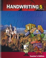 BJU Press Handwriting 5, Teacher's  Edition
