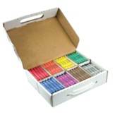 Crayons, Large, Master Pack, 8 Colors (25 Each), 200 Count