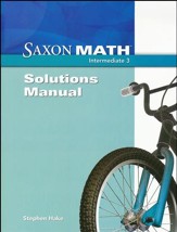 Saxon Math Intermediate 3 Solutions Manual