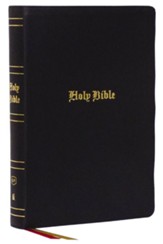 KJV Super Giant-Print Reference Bible, Comfort Print--genuine leather, black - Imperfectly Imprinted Bibles