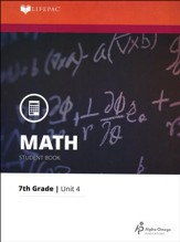 Grade 7 Math LIFEPAC 4: Patterns And Equations  (Updated Edition)