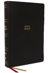 NKJV Super-Giant Print Reference Bible, Comfort Print--genuine leather, black