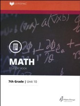 Grade 7 Math LIFEPAC 10: Surface Area And Volume (Updated Edition)