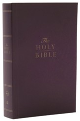 NKJV Compact Paragraph-Style Reference Bible, Comfort Print--paperback, purple - Slightly Imperfect