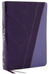 NKJV Study Bible, Full-Color, Comfort Print--soft leather-look, purple