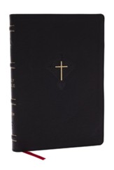 RSV2CE Large Print, Thinline Catholic Bible--soft leather-look, black