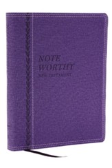 NKJV NoteWorthy New Testament, Comfort Print--soft leather-look, purple