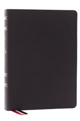 LSB MacArthur Study Bible 2nd Edition, Comfort Print--genuine leather, black (indexed)