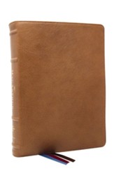 LSB MacArthur Study Bible 2nd Edition, Comfort Print--premium goatskin leather, brown