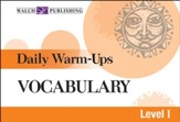 Digital Download Daily Warm-Ups: Vocabulary Level I - PDF Download [Download]
