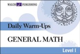 Digital Download Daily Warm-Ups:  General Math Level I - PDF Download [Download]