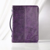 Faith is Being Sure Bible Cover, Purple, Large